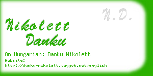 nikolett danku business card